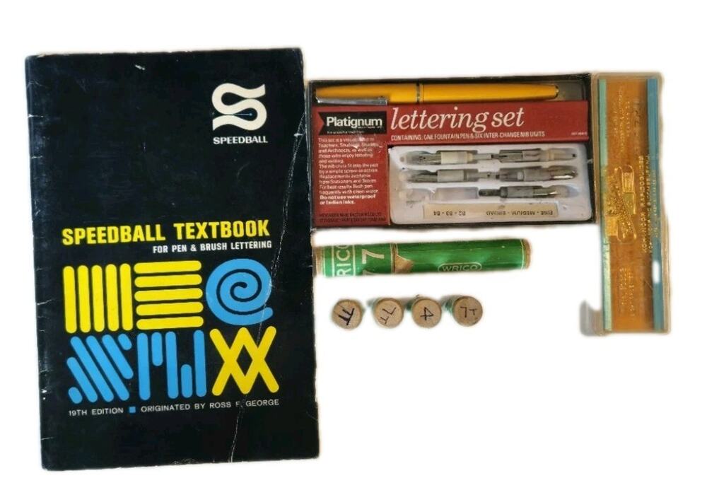 Speedball, Platignum, WRICO, Koh-I-Noor Vintage Calligraphy Tools Pens Nibs